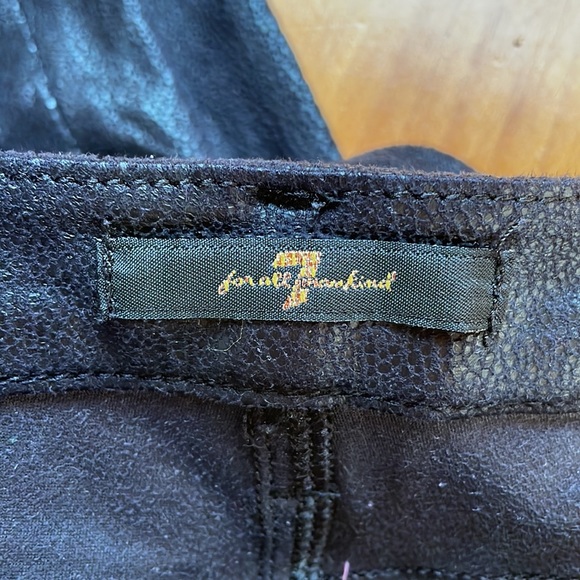 7 for all Mankind Faux Leather Pants - Picture 2 of 3